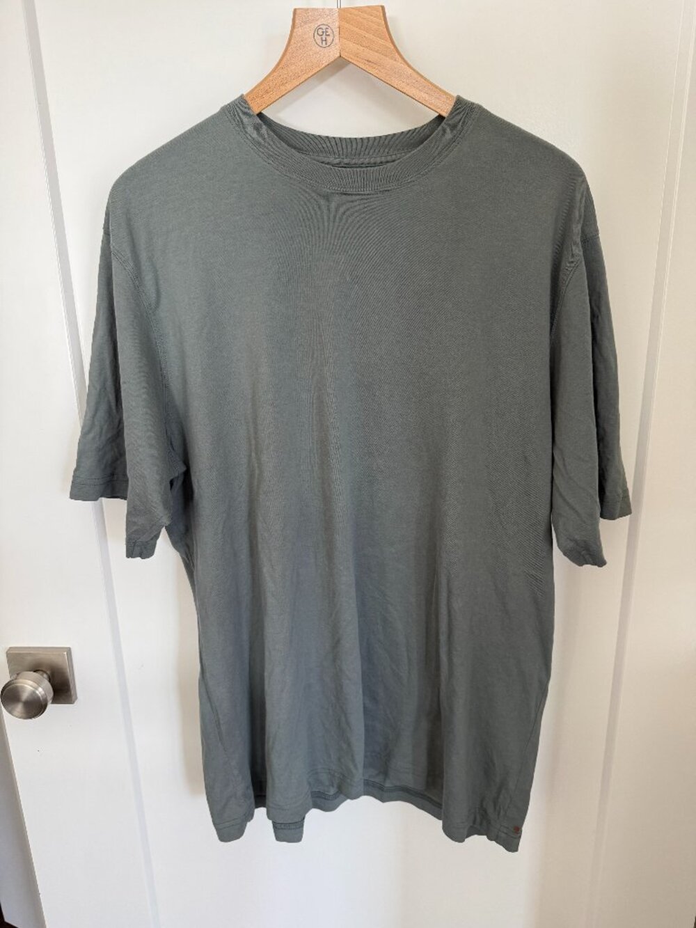 Territory Ahead Men's Large Grey Short Sleeve Cotton Crew Neck